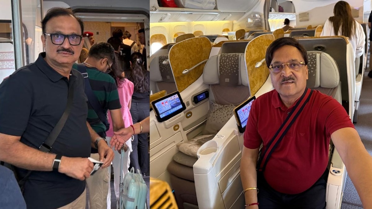 विशेष विमान से इंदौर के दिग्गजों की मुंबई वापसी.(Photo:ITG)