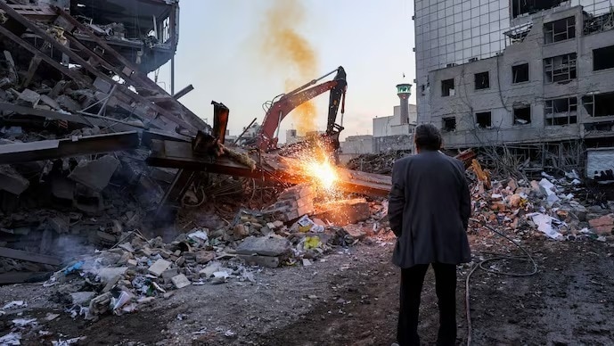 Pictures of American missile attack in Tehran, Iran.