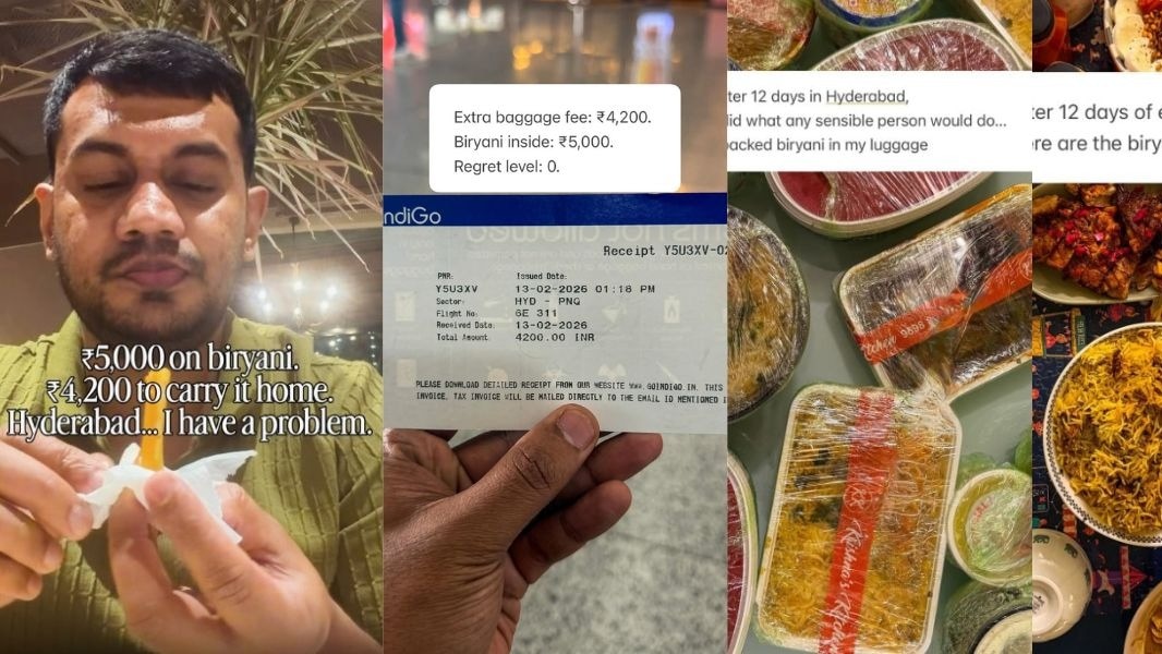 बिरयानी के प्रति उनका यह प्यार सोशल मीडिया पर वायरल हो गया है. Photo: Instagram/@Velton Saldanha)