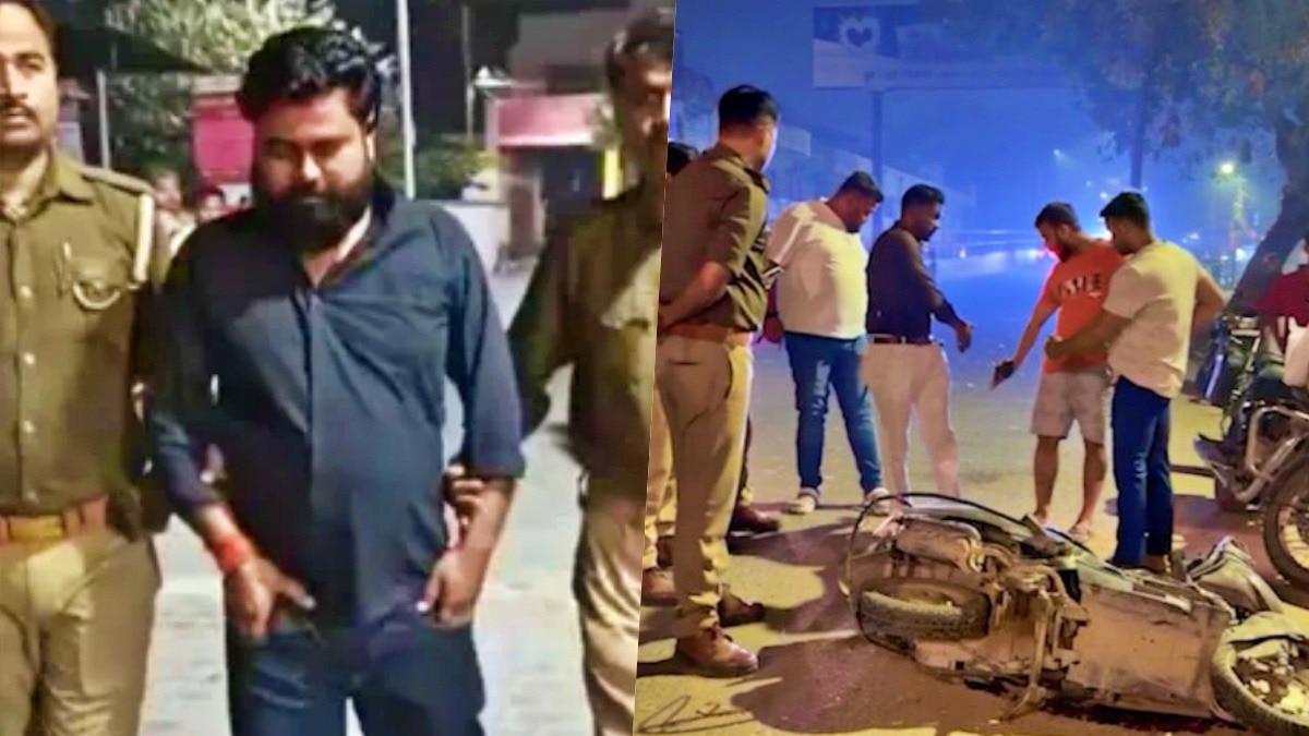 पुलिस कस्टडी में आरोपी गोल्डन साहनी (Photo- Screengrab)