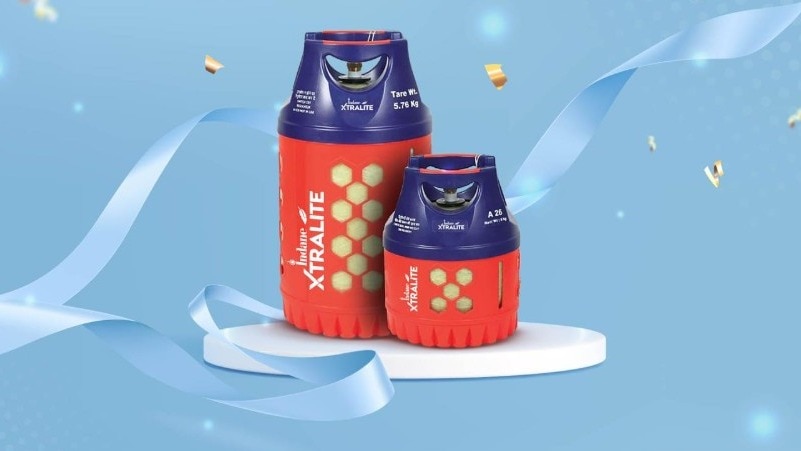 फाइबर गैस सिलेंडर के कई फायदे हैं. ( Photo: Instagram/ Indianoilcorp)