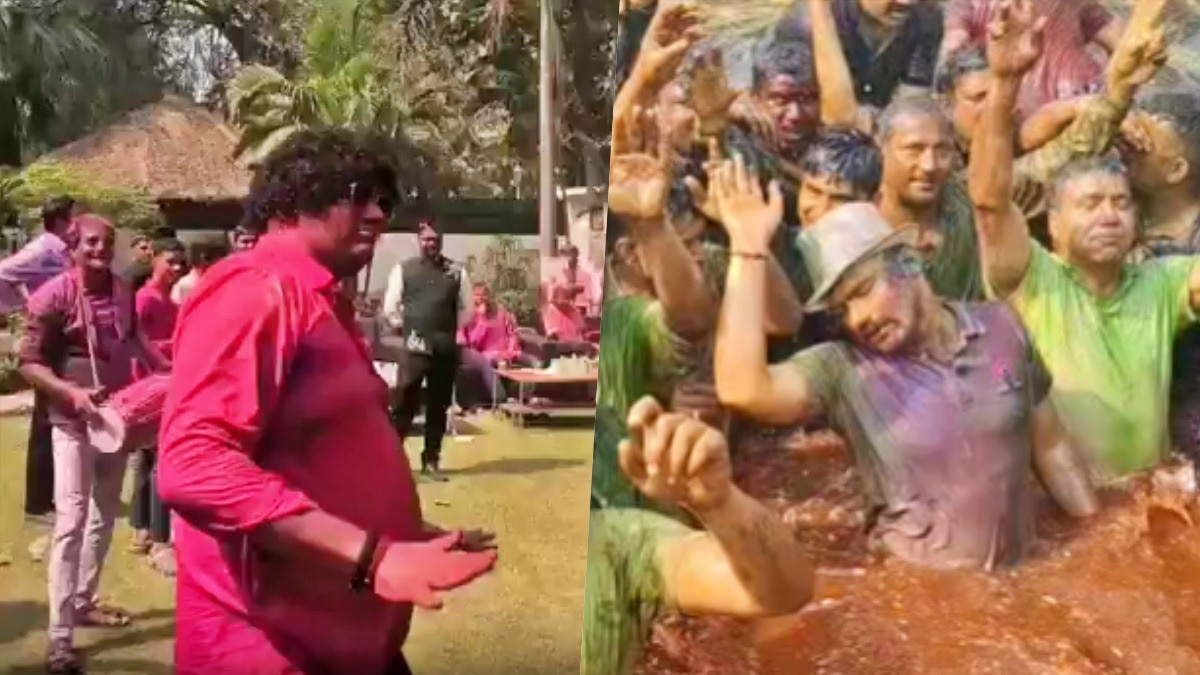 Video of IPS KK Vishnoi and Anurag Arya goes viral (Photo- Screengrab)