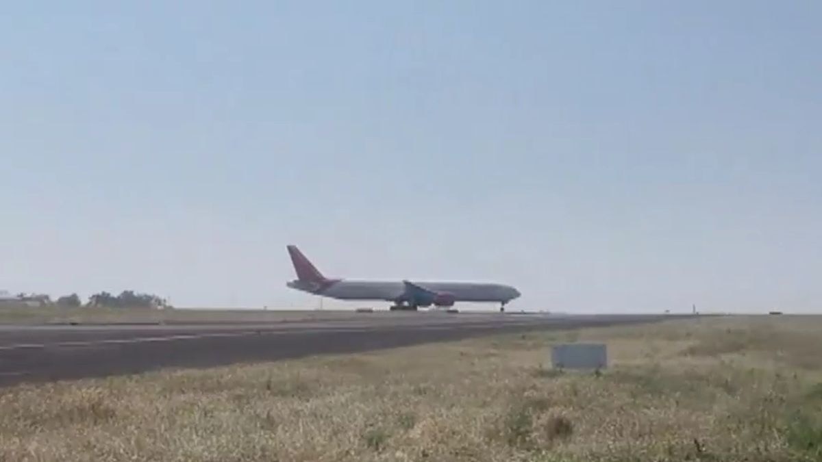 नागपुर से छह साल बाद उड़ा एयर इंडिया का विमान. (Photo: Screengrab)