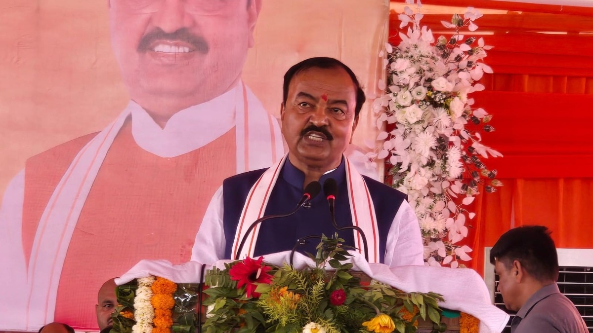 केशव मौर्य का तीखा हमला.(Photo: Akhilesh Kumar/ITG)