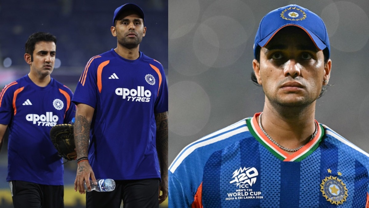 Gautam Gambhir along with Suryakumar Yadav and Abhishek Sharma (Getty)