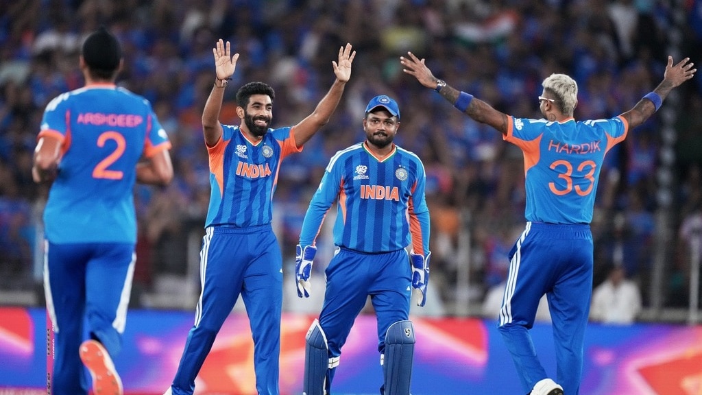 Jasprit Bumrah, Sanju Samson and Hardik Pandya