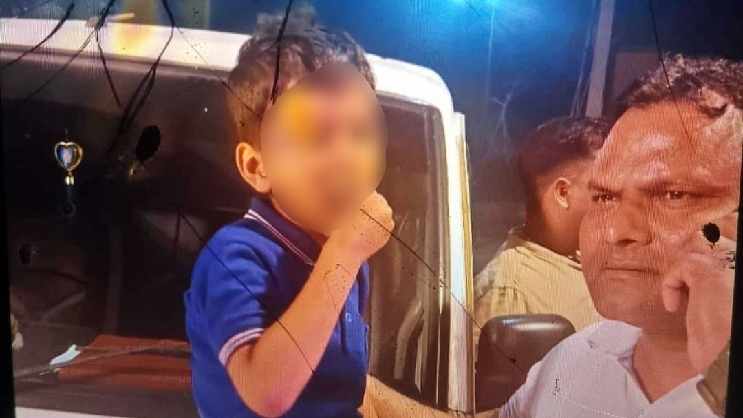 Kidnapped child from Prayagraj recovered safely (Photo- Screengrab)