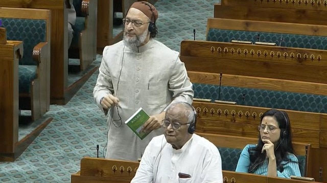 असदुद्दीन ओवैसी ने पीठासीन की बात पर की आपत्ति (Photo: Screengrab)