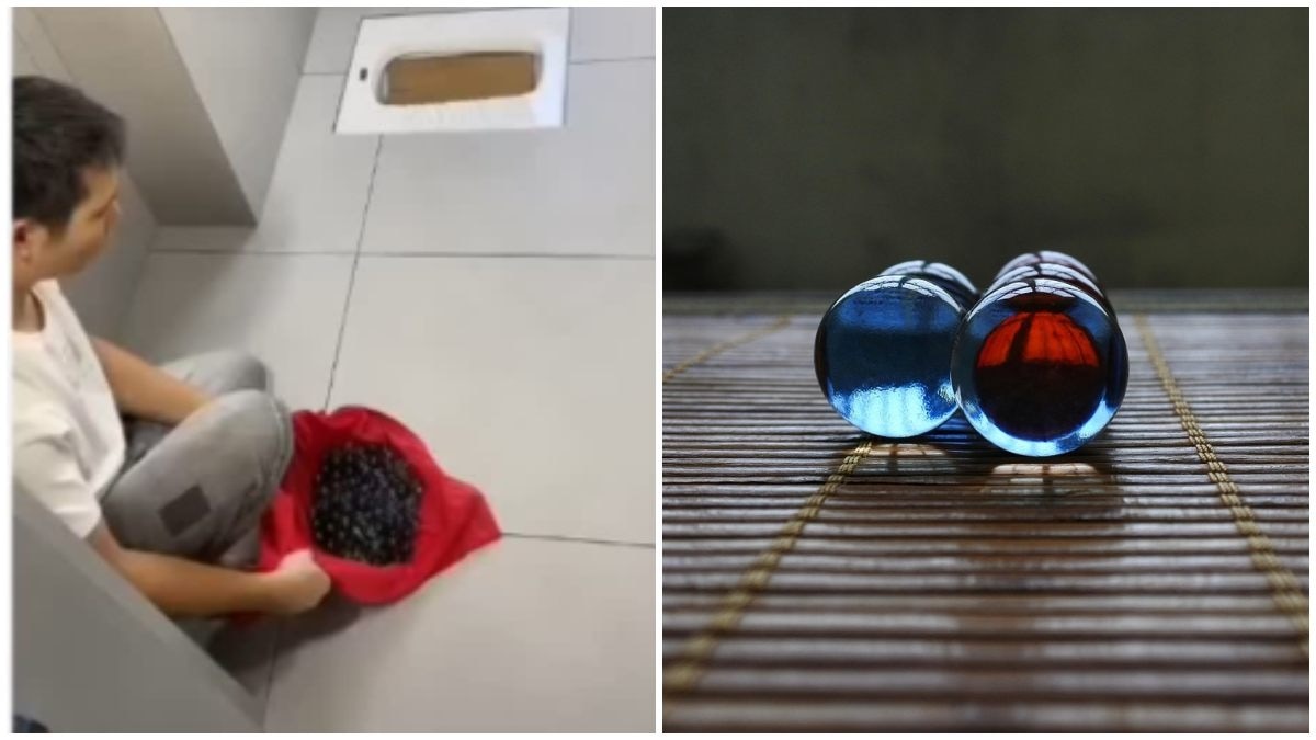 वॉशरूम में मार्बल बॉल टेस्ट किया जा रहा है. (Photo: Pixabay)