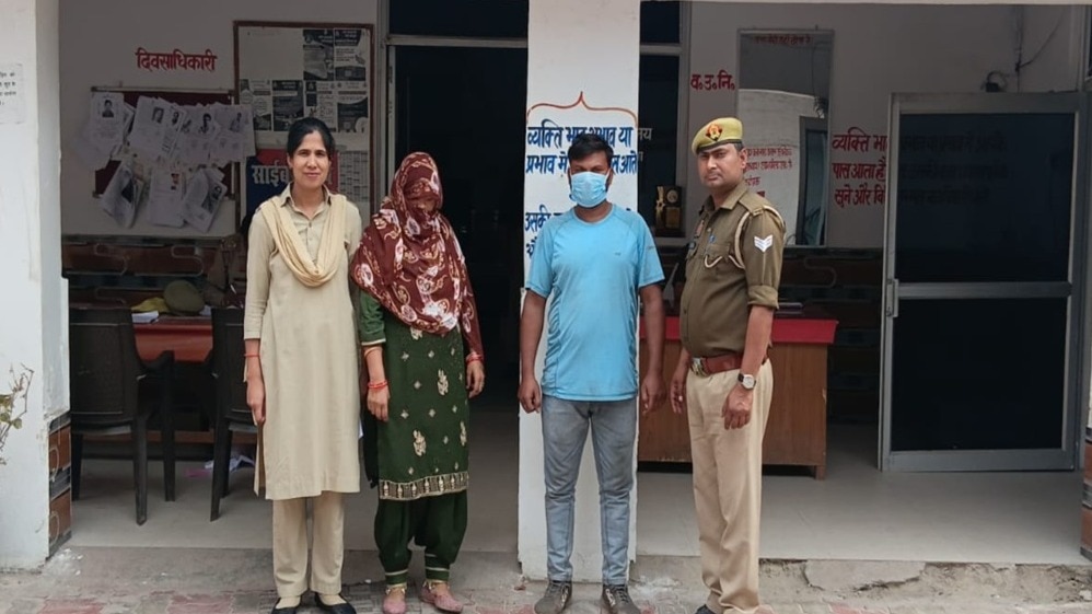 पुलिस गिरफ्त में आरोपी.  (Photo: Rahul Kumar/ITG)