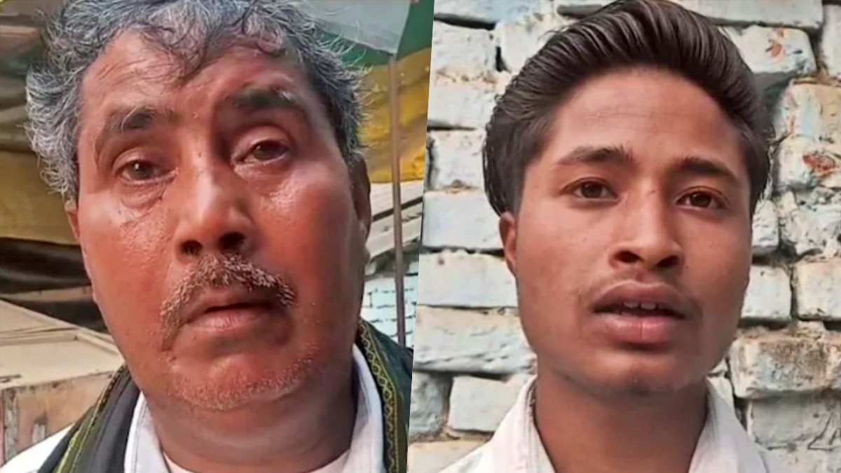 Azamgarh son reached police station with complaint against his father (Photo- Screengrab)
