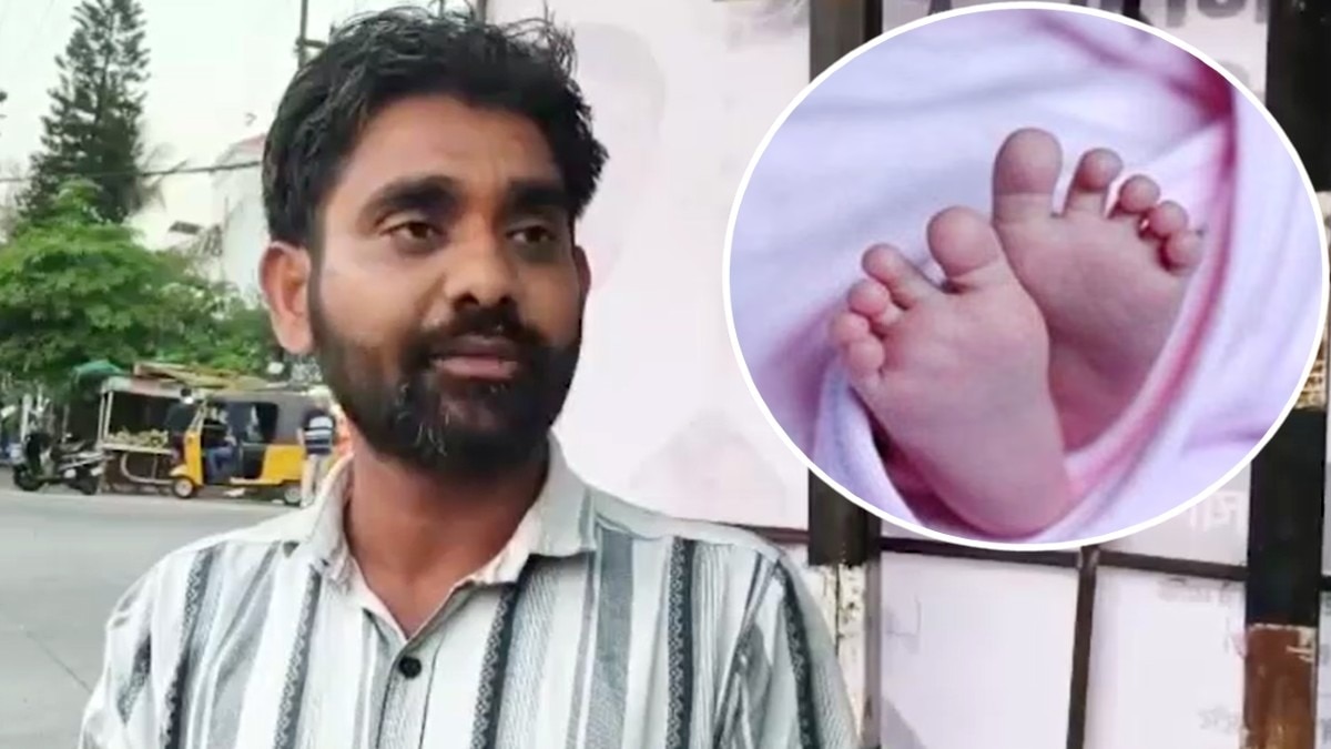 इंसाफ के लिए मृत भ्रूण लेकर कोर्ट पहुंचा पीड़ित पिता.(Photo:ITG)