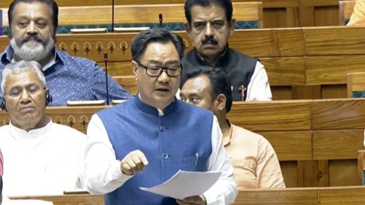 किरेन रिजिजू का विपक्ष पर वार (Photo: Screengrab)
