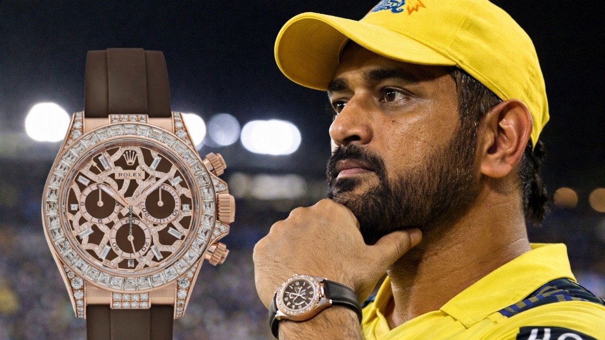 रोलेक्स की खास घड़ी पहने दिखे धोनी (Photo for representation. Created using AI)
