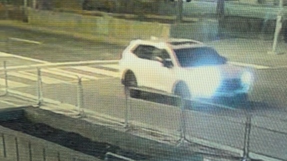 Image of suspect vehicle White Honda CRV