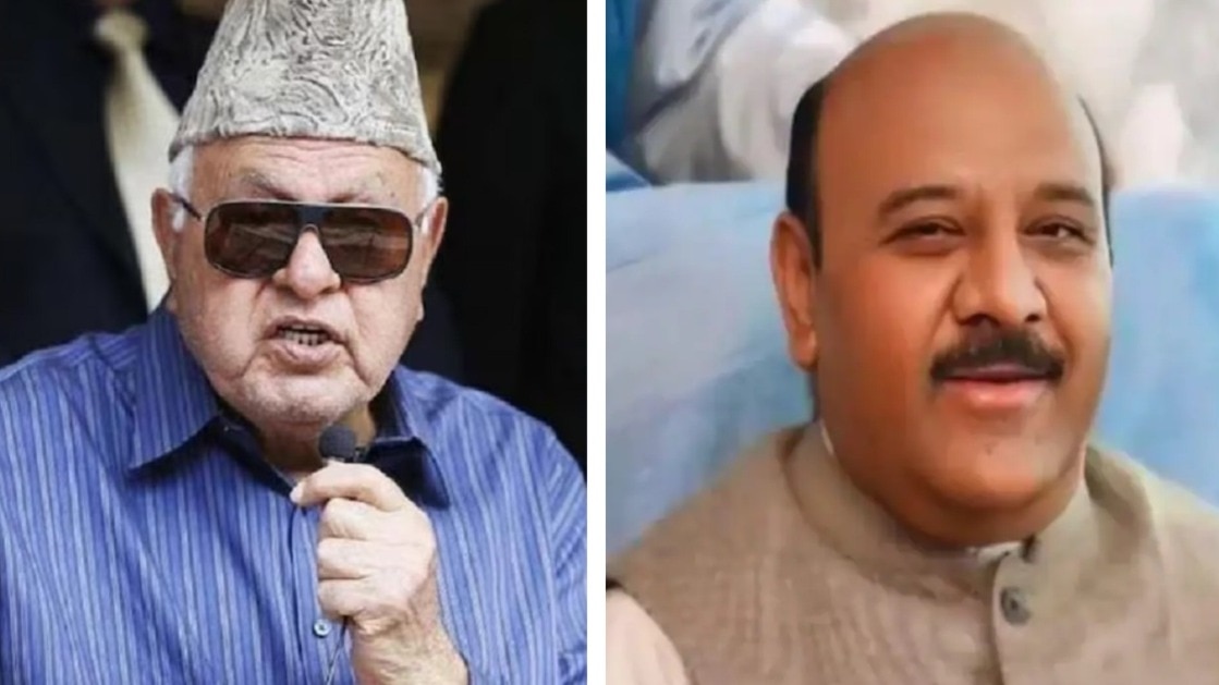 फारूक अब्दुल्ला के कार्यक्रम में गोली चली है. Photo ITG