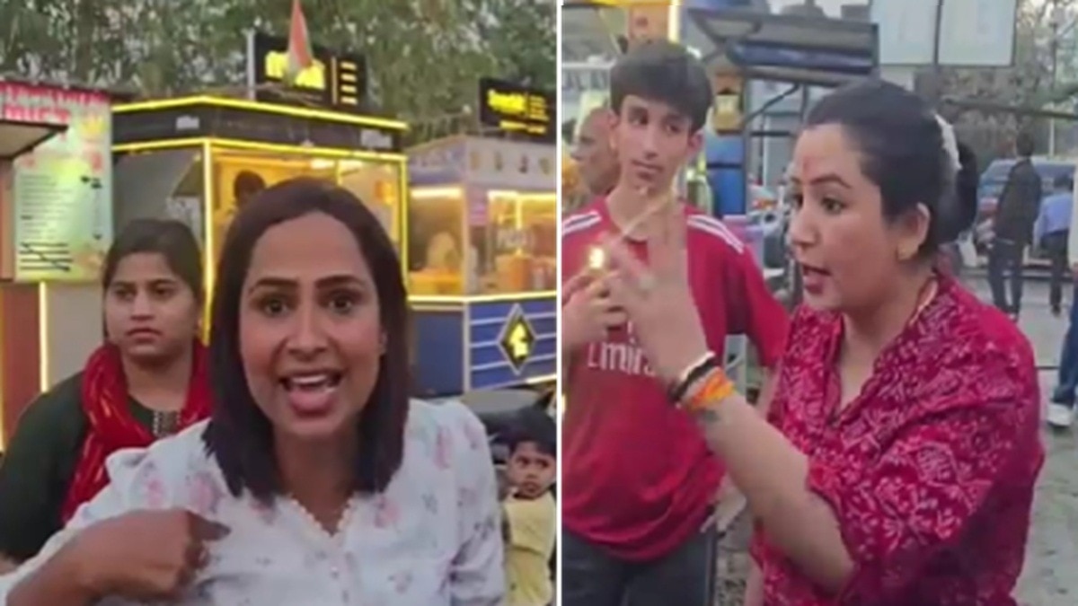 'तुझे बड़ा इंटरेस्ट है मेरे पति में?',बाजार में भिड़ीं दो यूट्यूबर्स, काटा बवाल (Photo: itg)