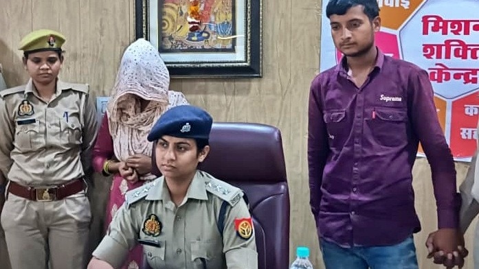 accused arrested Mathura murder case (Photo- Screengrab)