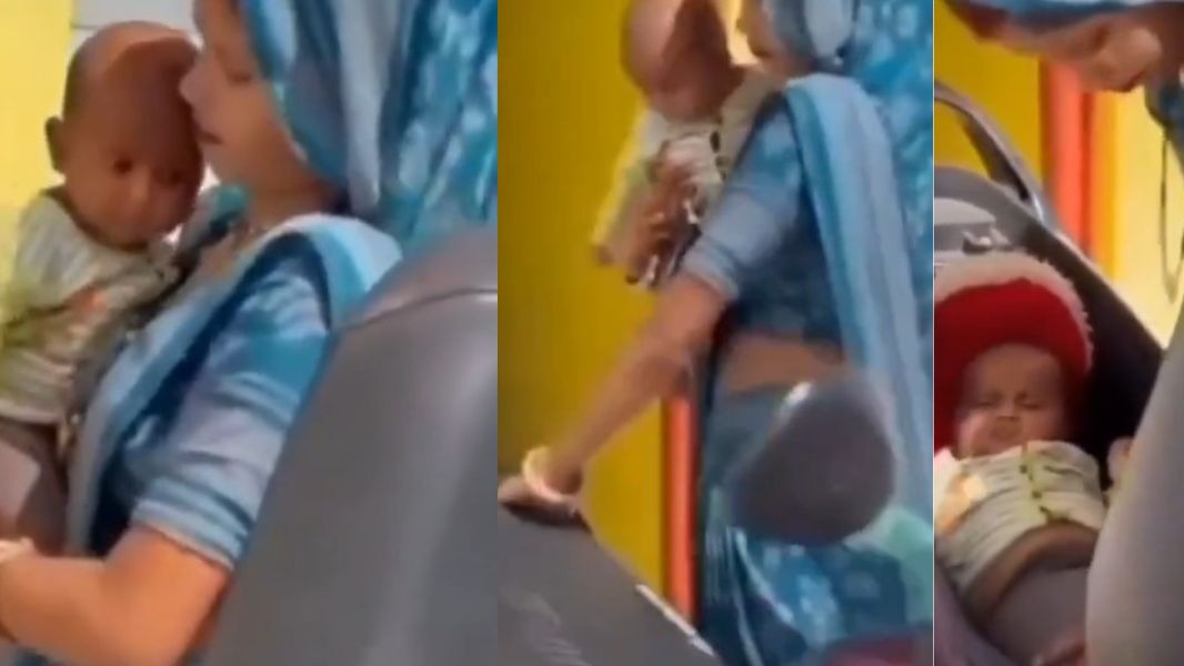  बच्चे की सुरक्षा को खतरे में डालकर कंटेंट बनाने पर कड़ी आलोचना की जा रही. ( Photo: X/@Sachya)