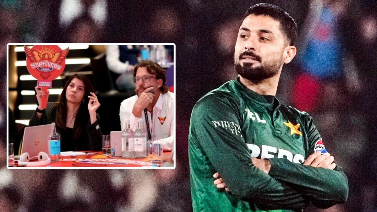 Kavya Maran और Daniel Vettori द हंड्रेड ऑक्शन के दौरान Sunrisers Leeds की टेबल पर. (@ECB, AP))