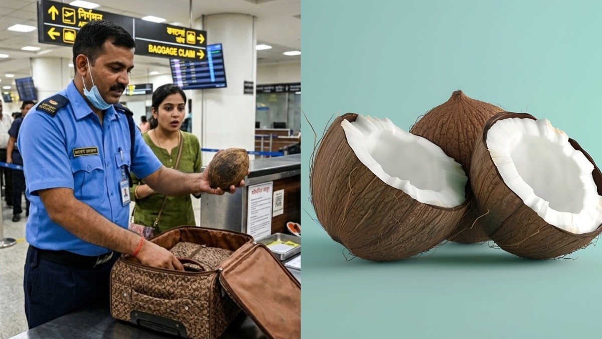 फ्लाइट में नारियल क्यों है बैन (Photo: AI/Freepik)