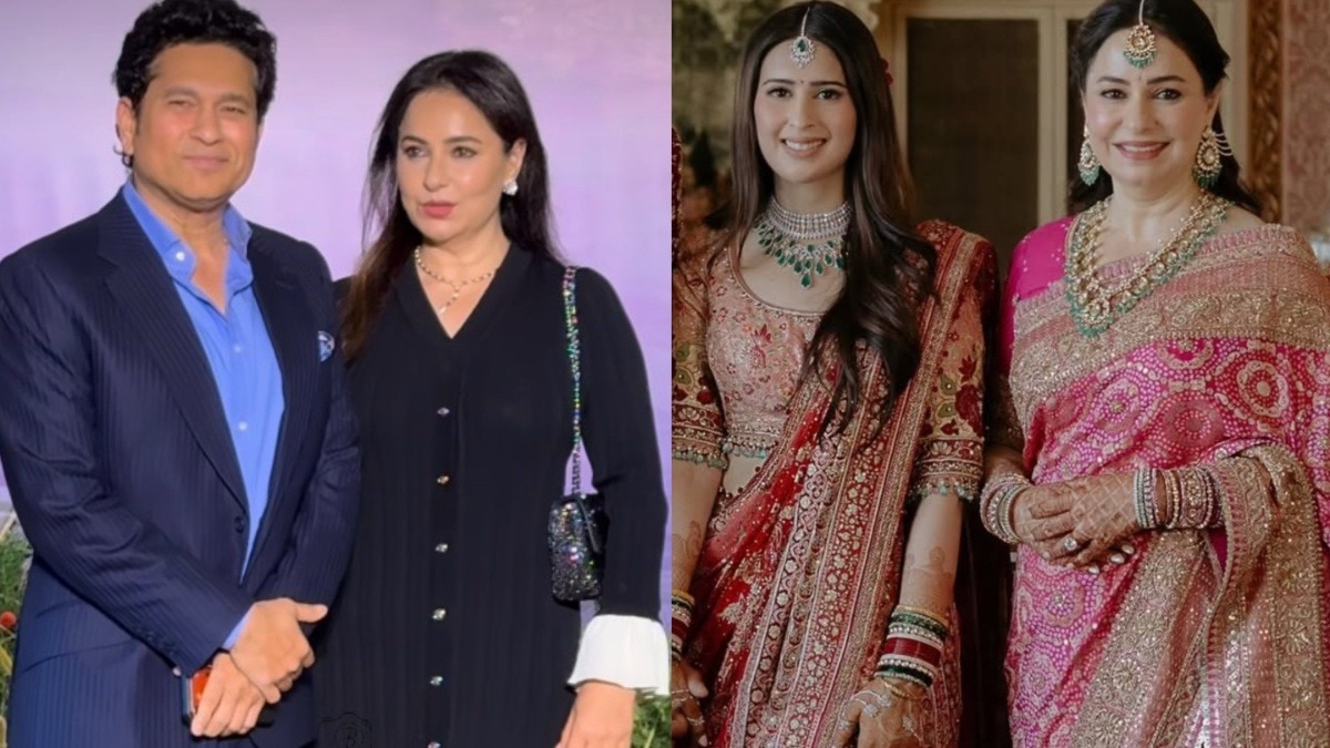 sachin and anjali tendulkar anjali stylish look