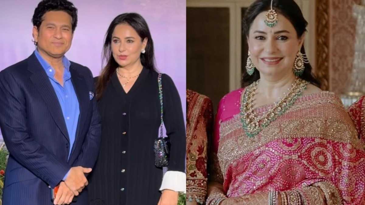 सचिन और अंजलि तेंदुलकर का स्टालिश लुक (Photo:Instagram@viral bhayani/screengrab)