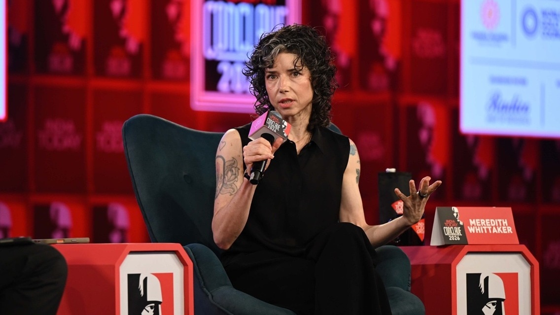 सिग्नल फाउंडेशन की प्रेसिडेंट मेरेडिथ व्हिटटेकर. (Photo: ITG)