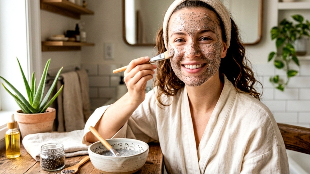 बिना बोटॉक्स के पाएं ग्लोइंग स्किन, चिया सीड्स से बनाएं नेचुरल एंटी-एजिंग जेल (Photo- ITG)