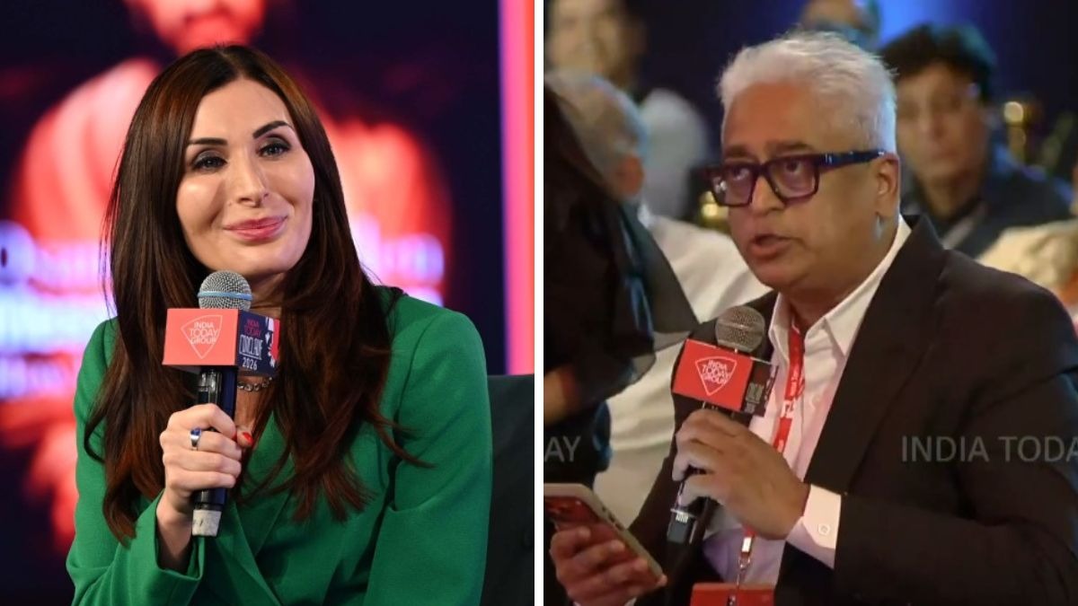 इंडिया टुडे कॉन्क्लेव में हिस्सा लेने आईं ट्रंप की कट्टर समर्थक लॉरा लूमर और राजदीप सरदेसाई के बीच दिलचस्प संवाद हुआ.