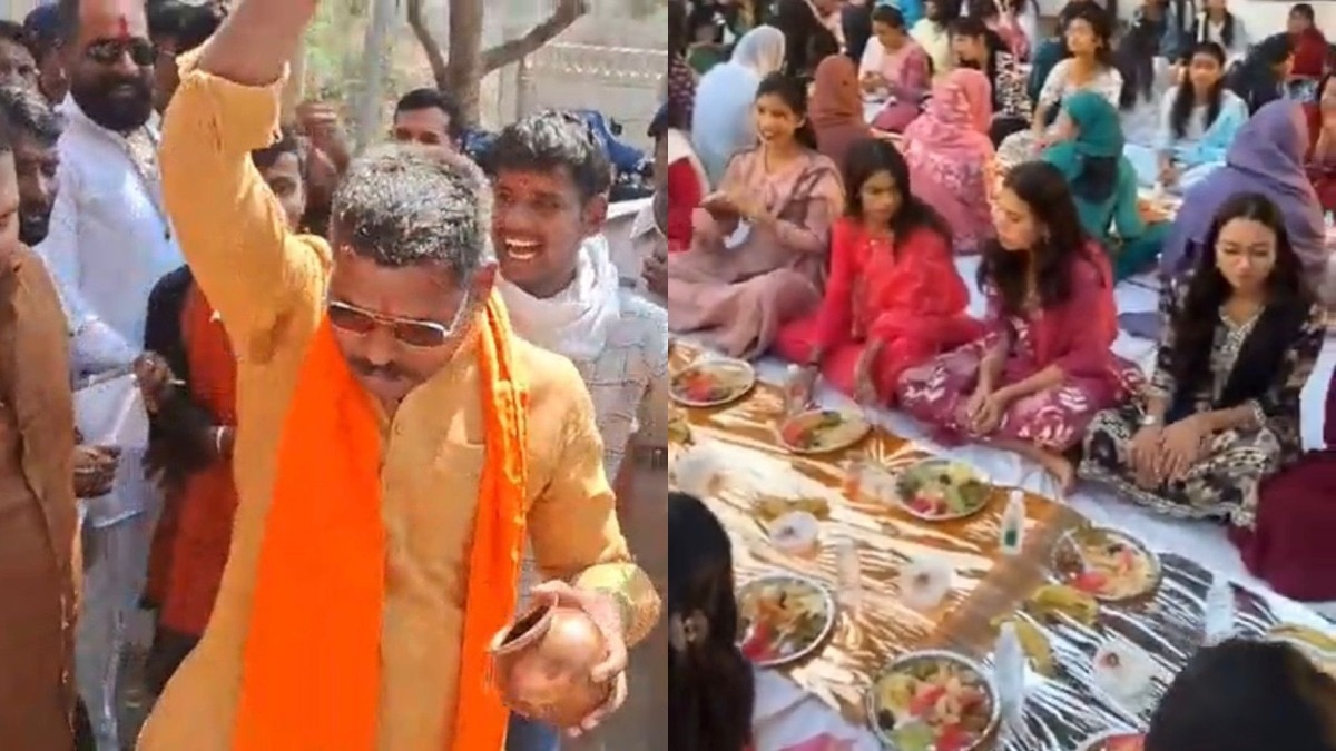 हनुमान चालीसा पाठ भी हुआ.(Photo: Ramesh Kumar/ITG)