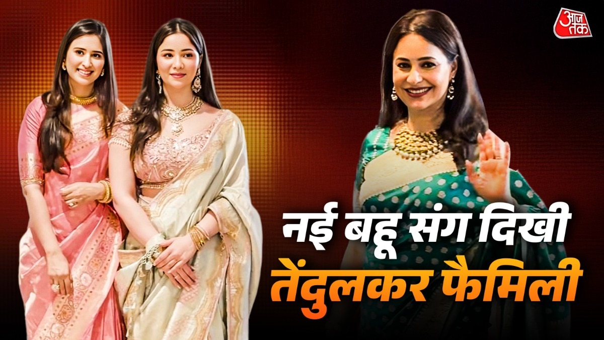 सचिन, अर्जुन, अंजलि और सारा तेंदुलकर शादी में पहुंचे (Photo:Instagram screegrab)