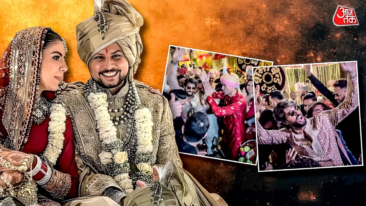 तिलक वर्मा ने मोहम्मद कैफ और रिंकू सिंह संग किया जोरदार डांस (Photo: ITG)