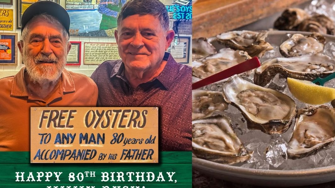 99 साल की उम्र में भी जिम रश पूरी तरह स्वस्थ हैं. Photo: Facebook/Wintzell's Oyster House 