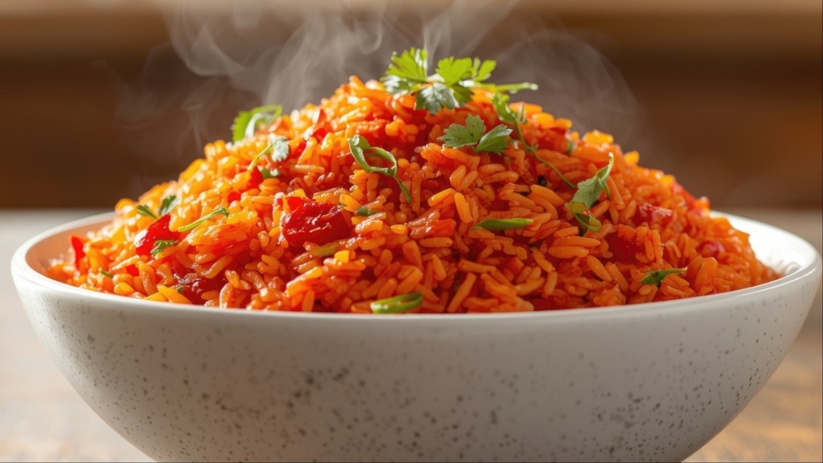 टिफिन हो या डिनर! घर पर इस आसान तरीके से तैयार करें साउथ इंडियन स्टाइल टमाटर राइस (Photo- Adobe Stock)