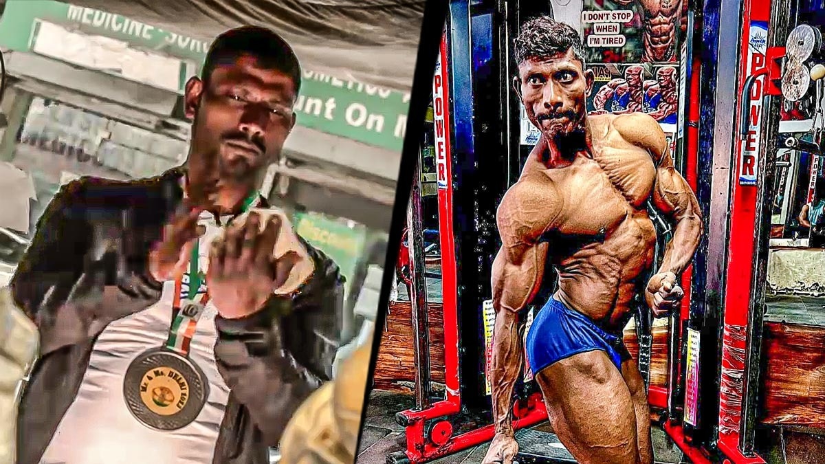 दिल्ली की सड़क पर नान का ठेला लगाते हैं बॉडीबिल्डर राजकुमार (Photo: Manish Chaurasiya/ITG)