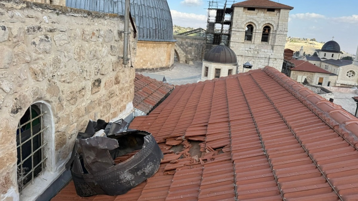 यरुशलम की पवित्र साइट पर गिरी ईरानी मिसाइल