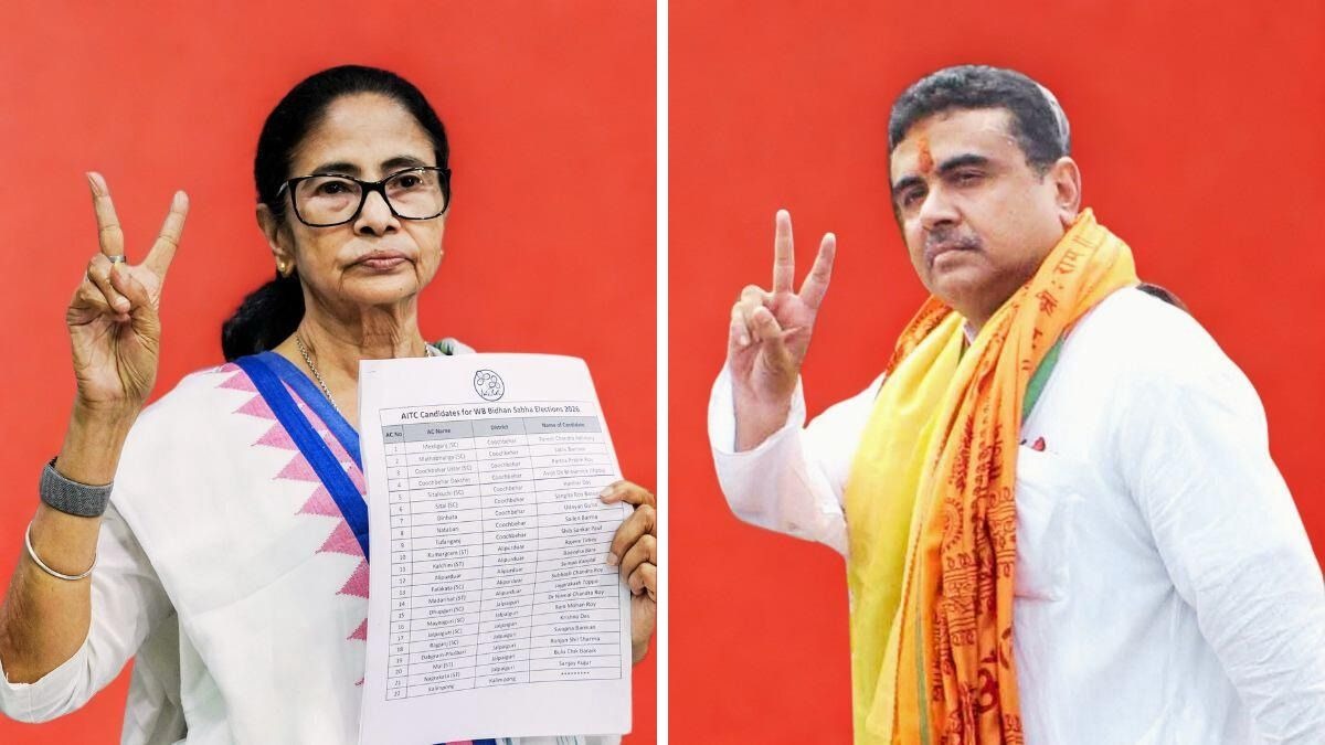 mamata banerjee v sign suvendu adhikari