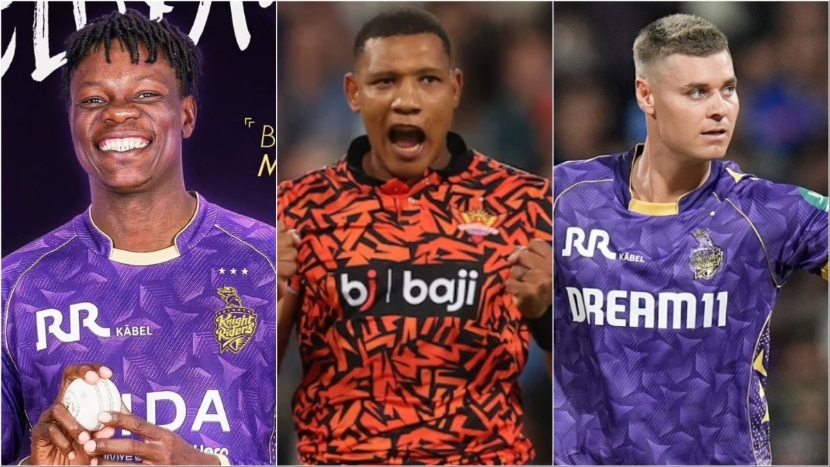 ब्लेस‍िंग मुजारबानी (बाएं) PSL छोड़कर ही आईपीएल में आए हैं,  ओटनील बार्टमैन (मध्य) और स्पेंसर जॉनसन (दाएं) को लेकर भी चर्चा तेज है (Photo: ITG)