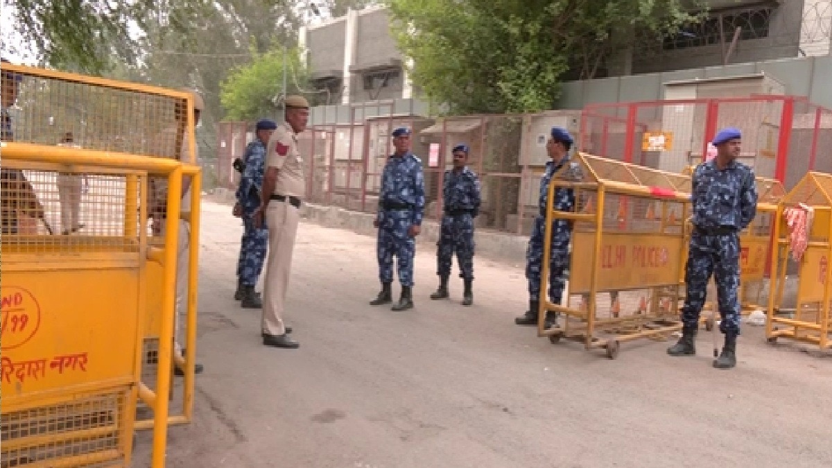 ईद-राम नवमी से पहले उत्तम नगर में कड़ी सुरक्षा (Photo: itg)