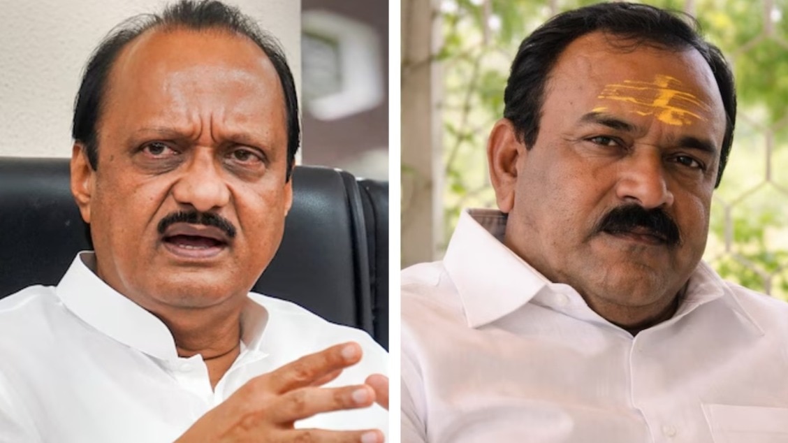 रोहित पवार ने काले जादू की घटना की जांच की मांग की है. (तस्वीर में बाएं से अजित पवार और रेप का आरोपी अशोक खारत- ITG) 