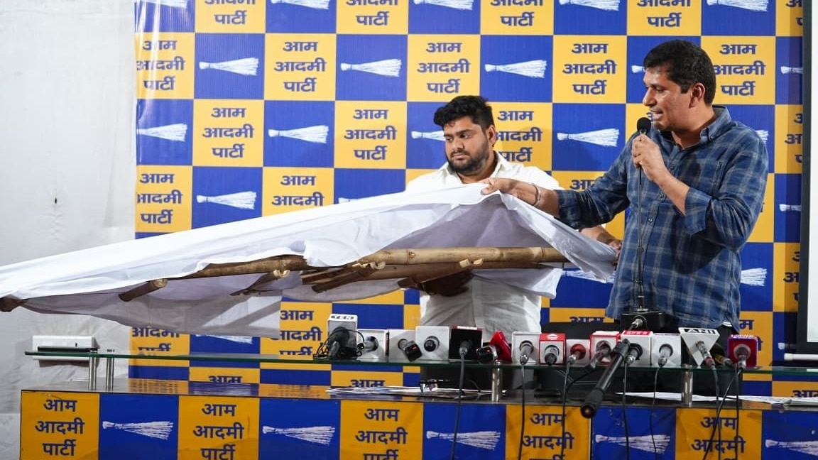 पालम अग्निकांड: सौरभ भारद्वाज ने बीजेपी पर लगाए गंभीर आरोप. (Photo: ITG)