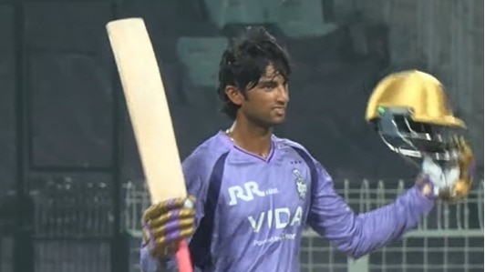 6,6,6,6,6... KKR के बैटर ने IPL से पहले 55 गेंदों में ठोके 103 रन, अपने ही टीम के गेंदबाजों को प्रैक्टिस मैच में रगड़ा