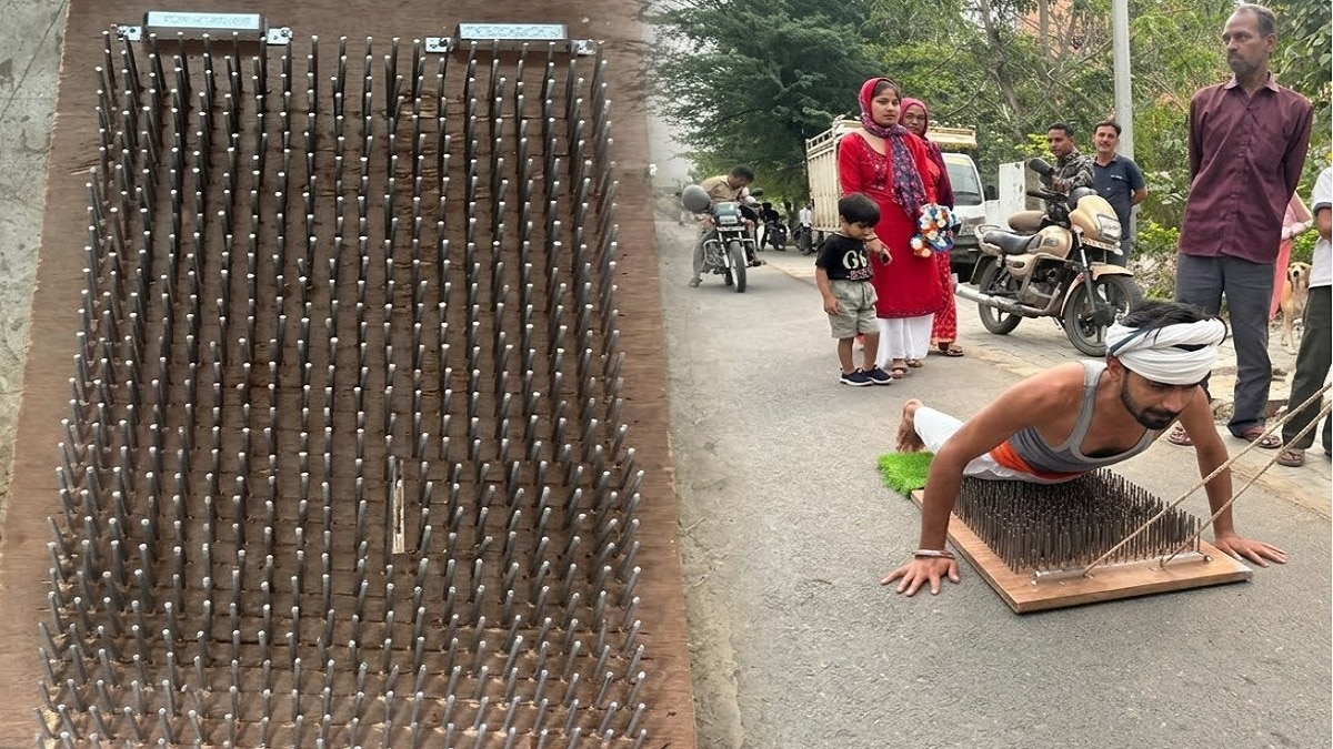 नितेश का कहना है कि वह 160 किलोमीटर का यह सफर करीब डेढ़ महीने में पूरा करेंगे. Photo ITG