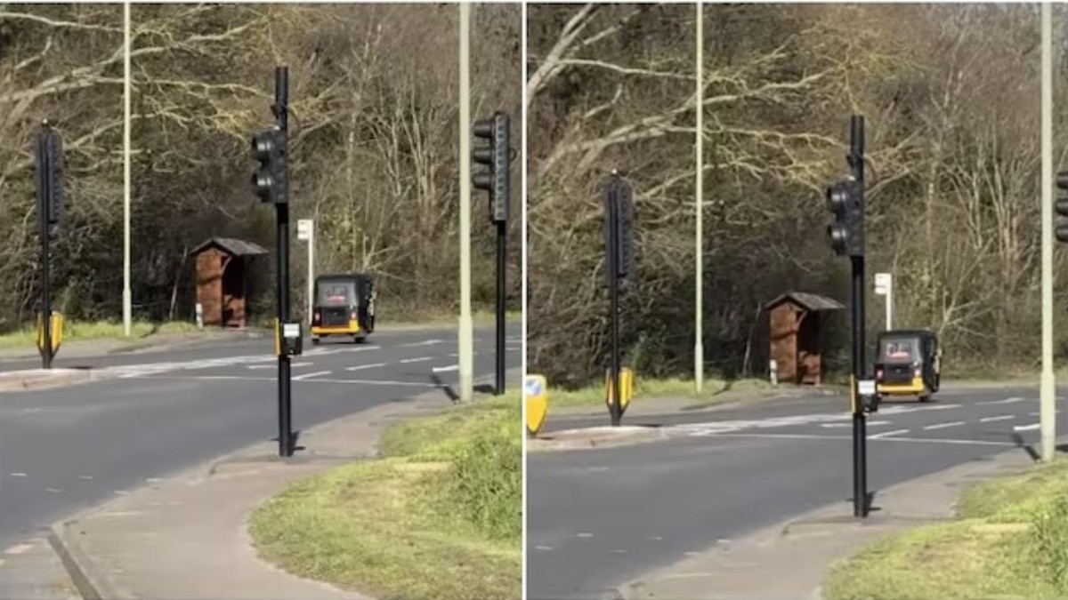 london-road-auto-rickshaw-viral-video-indian-spots-uk-streets