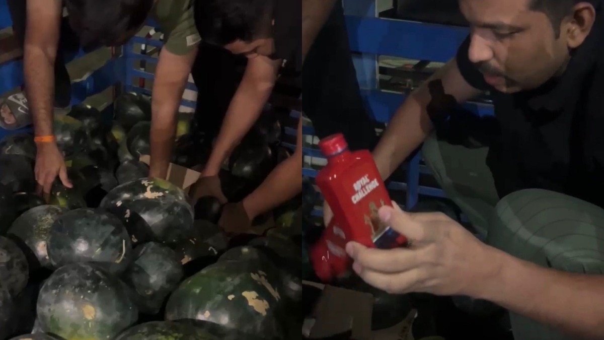 50 पेटी शराब जब्त.(Photo: Sanjay Singh J Rathod/ITG)