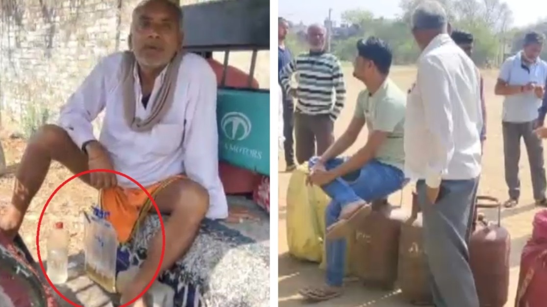 सिलेंडर के लिए एजेंसियों पर लंबी कतारें लग रही हैं. Photo ITG