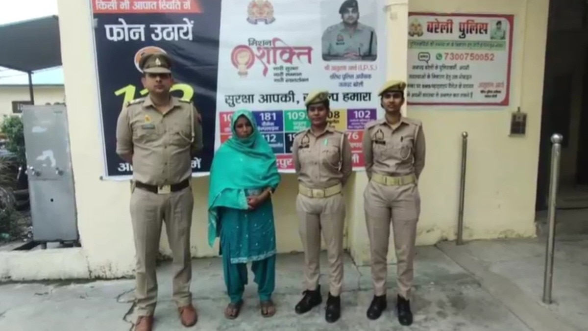 चोरी के दो बच्चे बेचने जा रही थी, मासूमों के साथ पकड़ी गई महिला