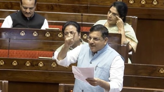 संजय सिंह ने कहा- यहां ये कैसी-कैसी बातें कही जा रही हैं (Photo: Screengrab)