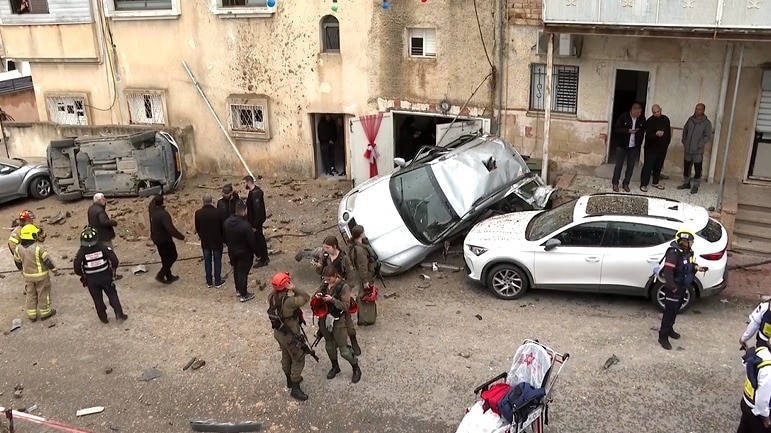 ईरान का इजरायल पर मिसाइल हमला. (Photo: ITG)